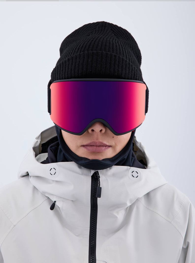 Burton Anon WM3 Low Bridge Fit Goggles + Bonus Lens + MFI® Face Mask Okuliare Damske Oranžové Červené | 71984-WGQN