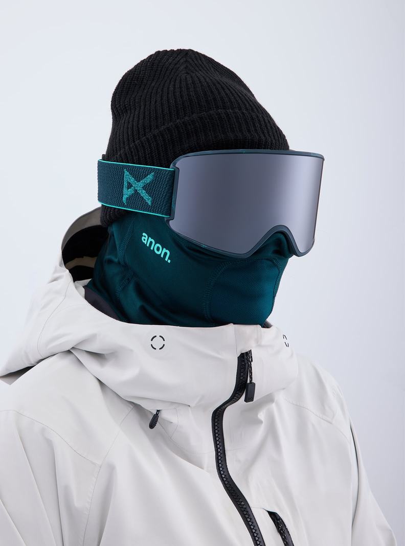 Burton Anon WM3 Low Bridge Fit Goggles + Bonus Lens + MFI® Face Mask Okuliare Damske Oranžové Čierne Nachový | 91453-UGWN
