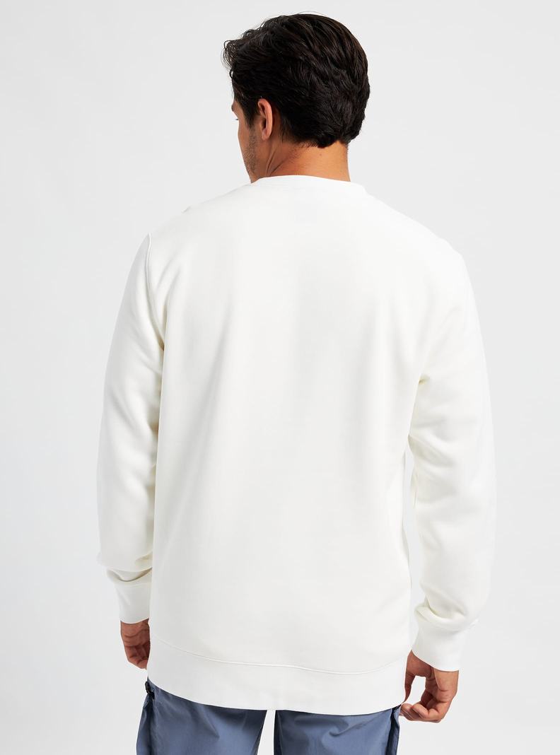 Burton BRTN Crew Mikina Panske Biele | 21805-HWTD