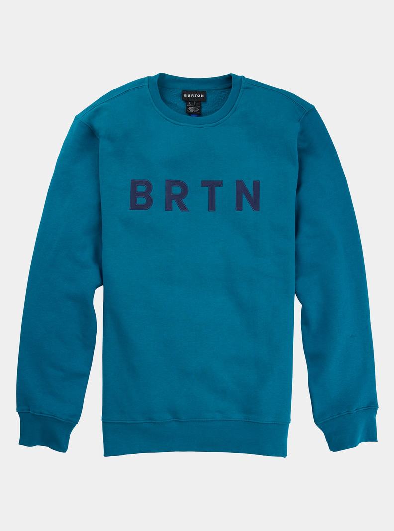 Burton BRTN Crew Mikina Panske Modre | 79380-CVJG