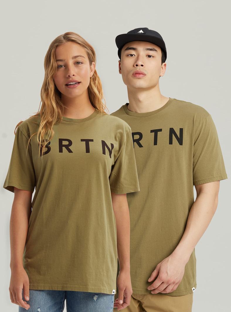 Burton BRTN Kratke Sleeve Tričko Damske Olivovo Zelená | 28645-WTID