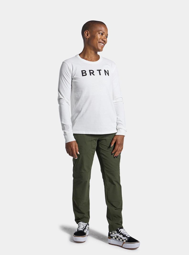Burton BRTN Long Sleeve Tričko Damske Biele | 91582-QGTX