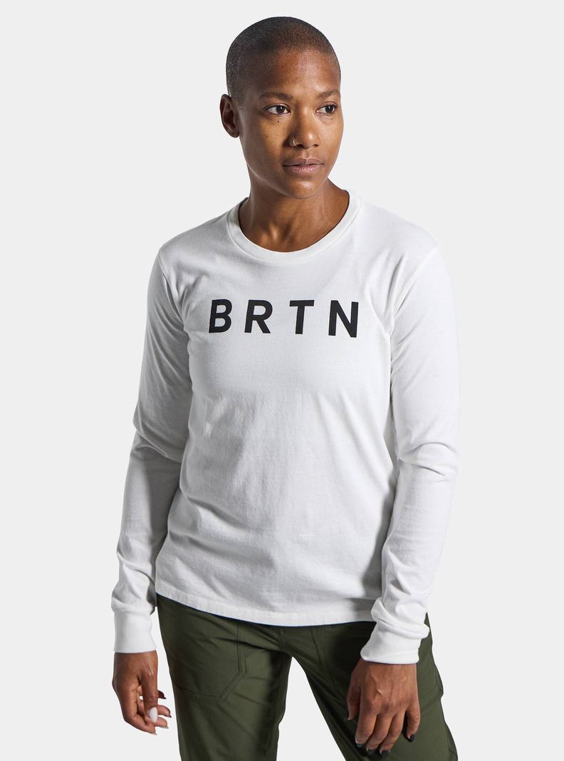 Burton BRTN Long Sleeve Tričko Damske Biele | 91582-QGTX