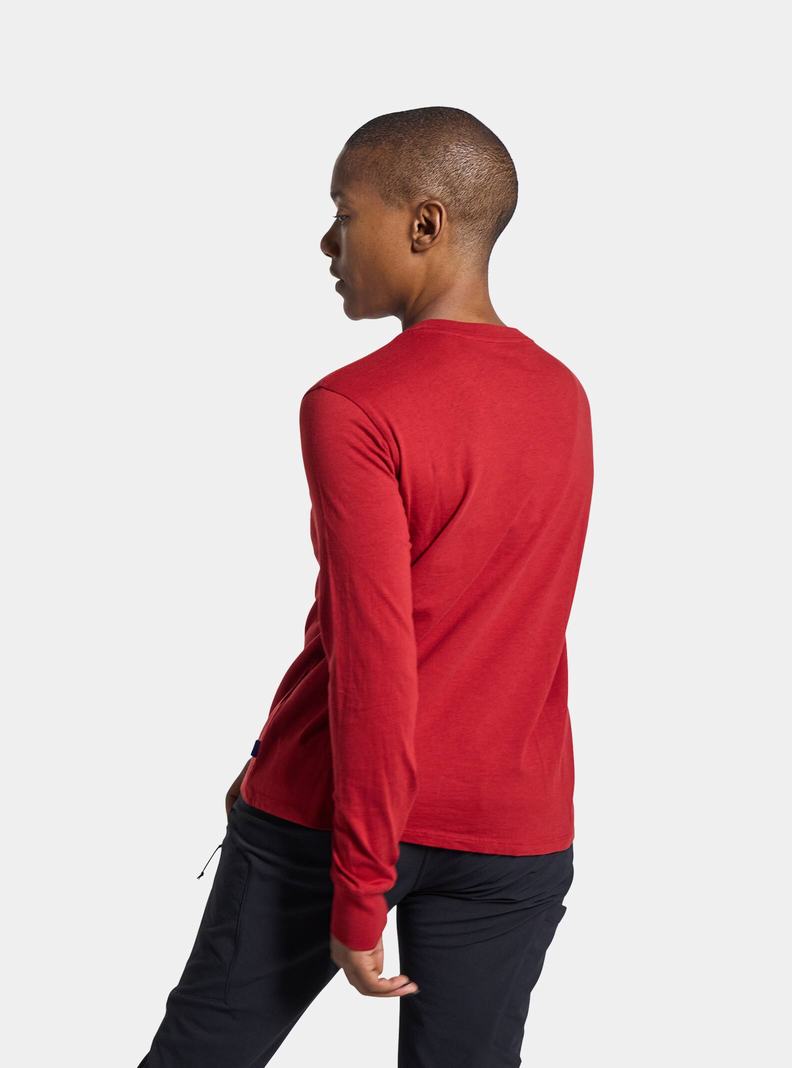 Burton BRTN Long Sleeve Tričko Damske Červené | 17934-WOYX