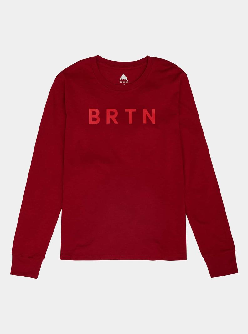 Burton BRTN Long Sleeve Tričko Damske Červené | 17934-WOYX