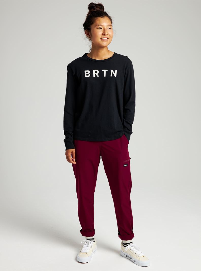 Burton BRTN Long Sleeve Tričko Damske Čierne | 86570-TCVU