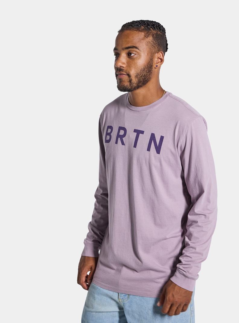 Burton BRTN Long Sleeve Tričko Panske Lavendel | 62748-QAVH
