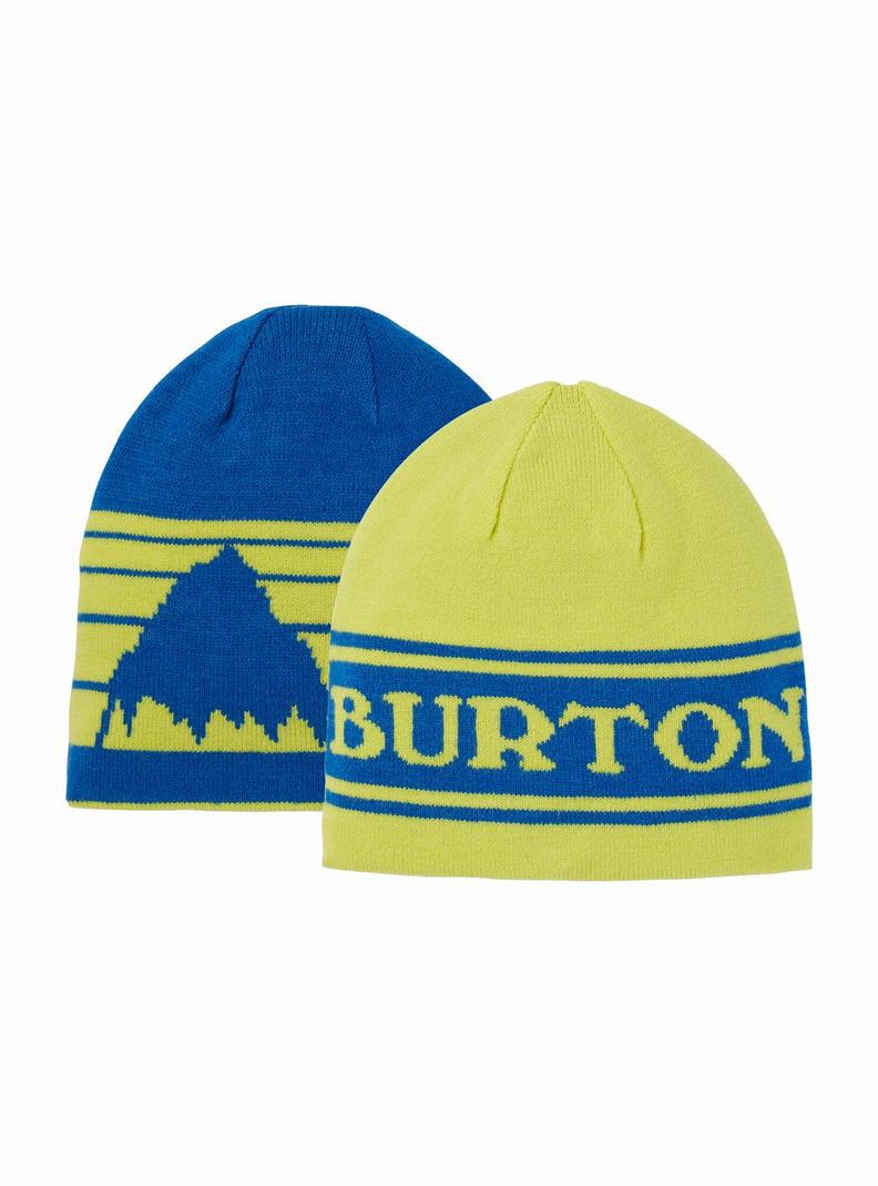 Burton Billboard Reversible Čiapky Detske Modre Svetlo Zelene | 93724-JFSQ
