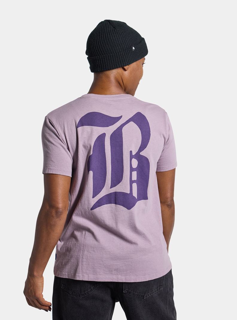 Burton Bradner Kratke Sleeve Tričko Damske Lavendel | 86274-OXFA