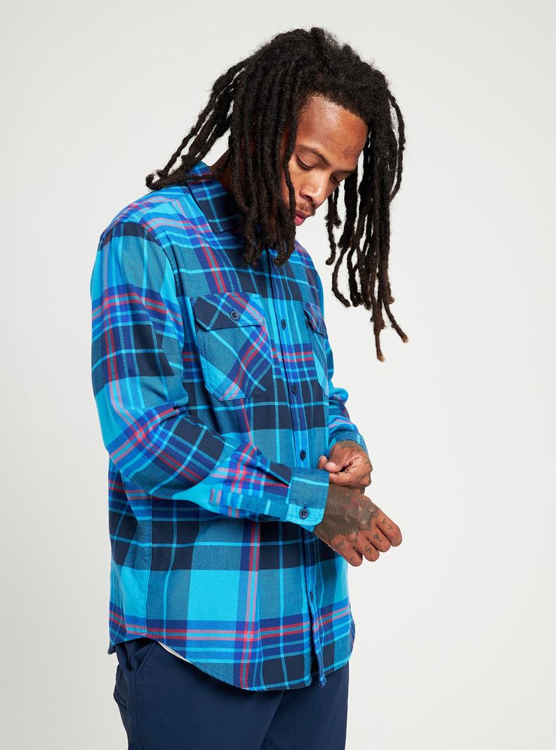 Burton Brighton Flannel Košele Panske Modre | 09135-NYTV