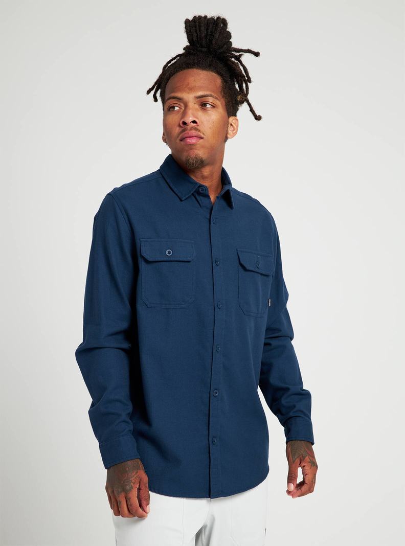 Burton Brighton Flannel Košele Panske Modre | 13267-CWAU