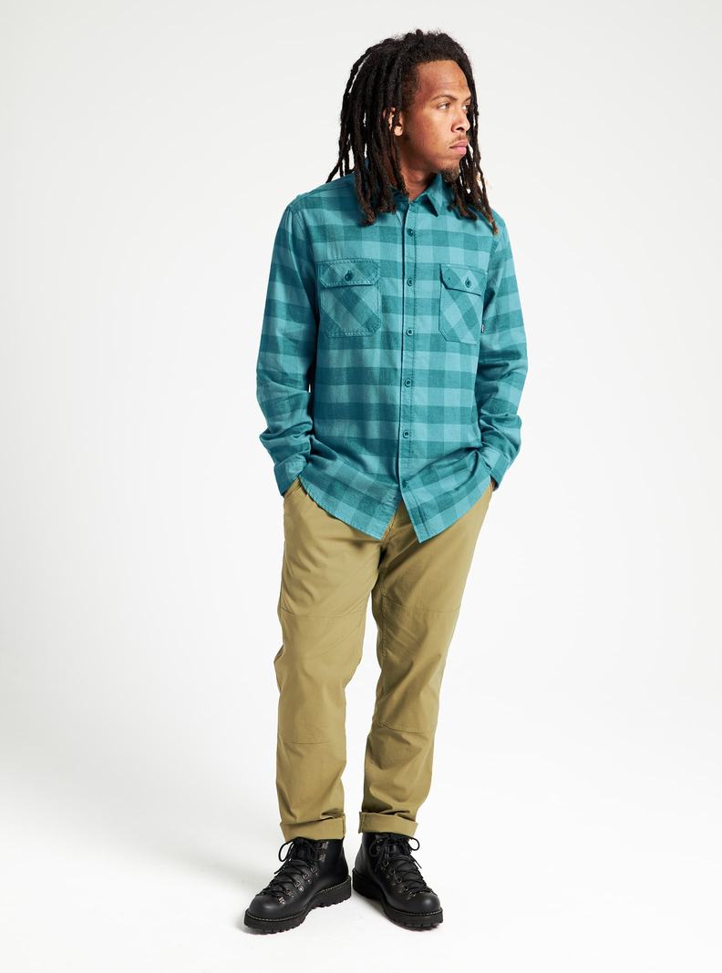 Burton Brighton Flannel Košele Panske Modre | 52389-PMZI