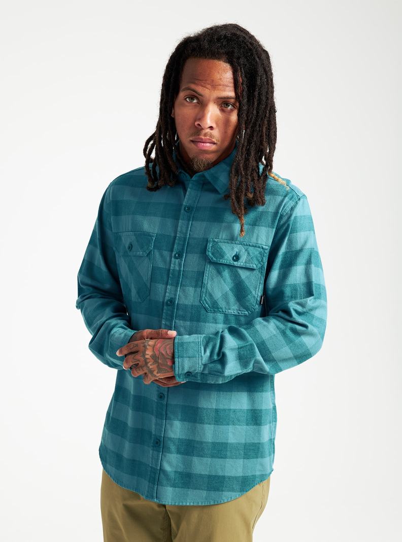 Burton Brighton Flannel Košele Panske Modre | 52389-PMZI