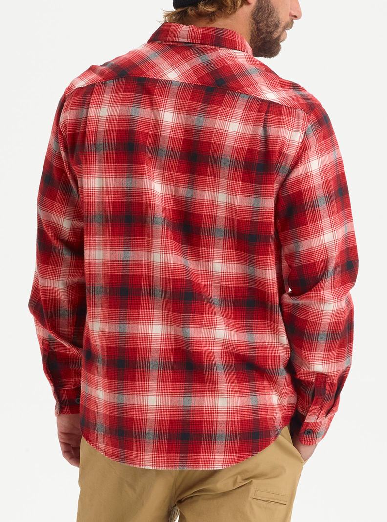 Burton Brighton Flannel Košele Panske Červené | 27536-XGJW
