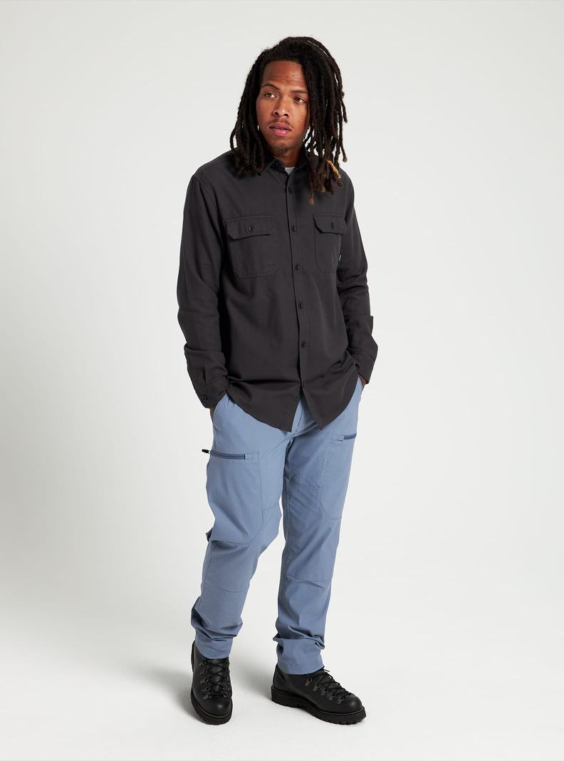 Burton Brighton Flannel Košele Panske Čierne | 85416-YETX