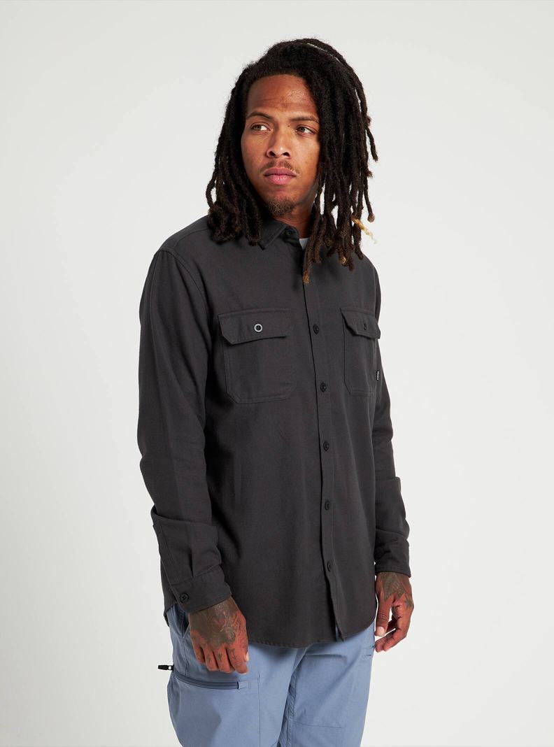 Burton Brighton Flannel Košele Panske Čierne | 85416-YETX