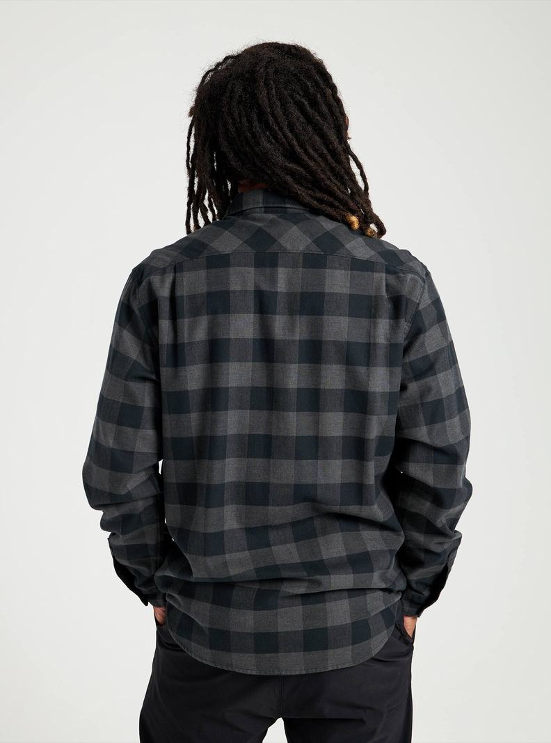 Burton Brighton Flannel Košele Panske Čierne | 97548-KZFM