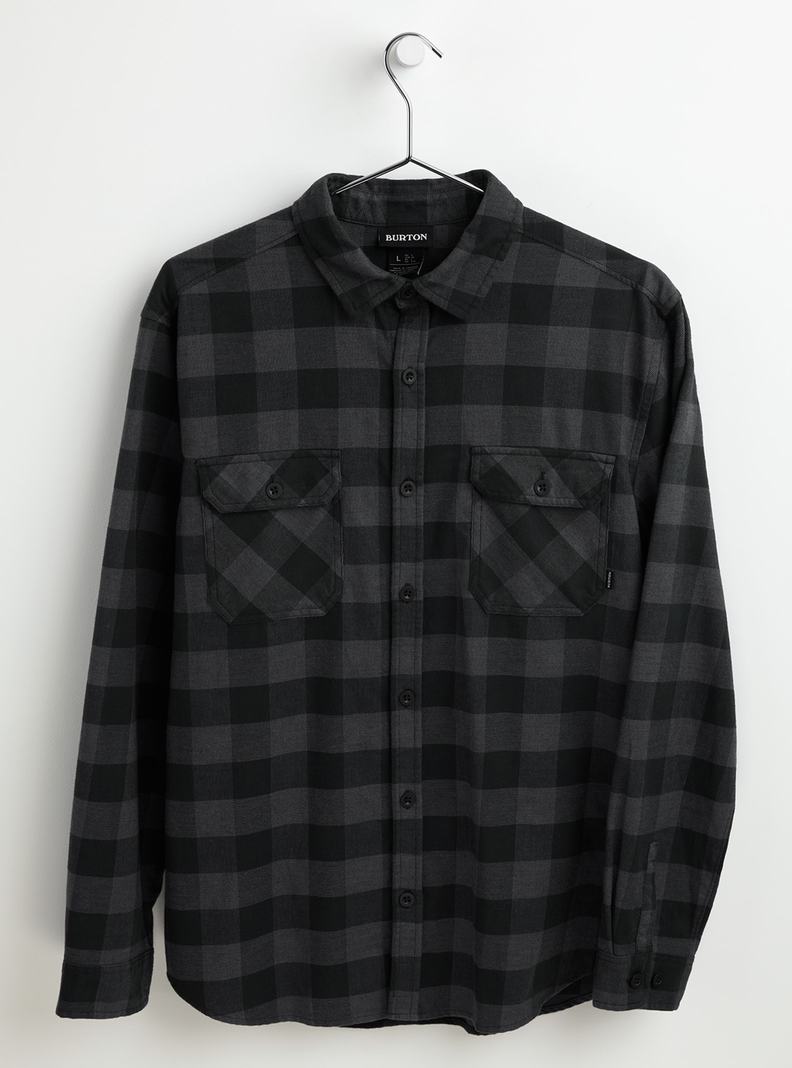 Burton Brighton Flannel Košele Panske Čierne | 97548-KZFM