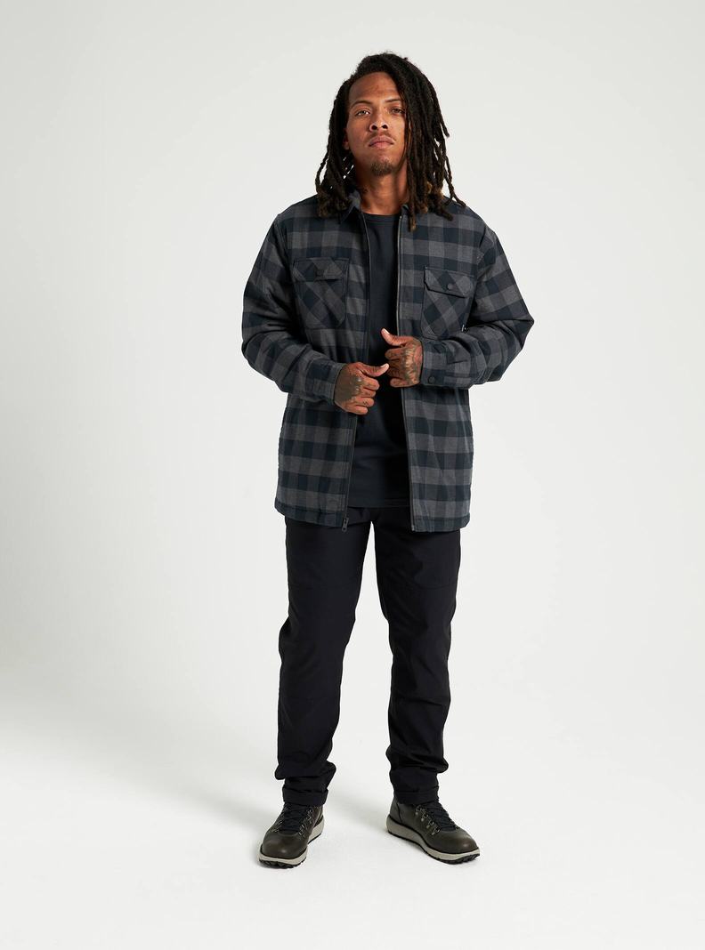 Burton Brighton Insulated Flannel Košele Panske Čierne | 16592-PSEK
