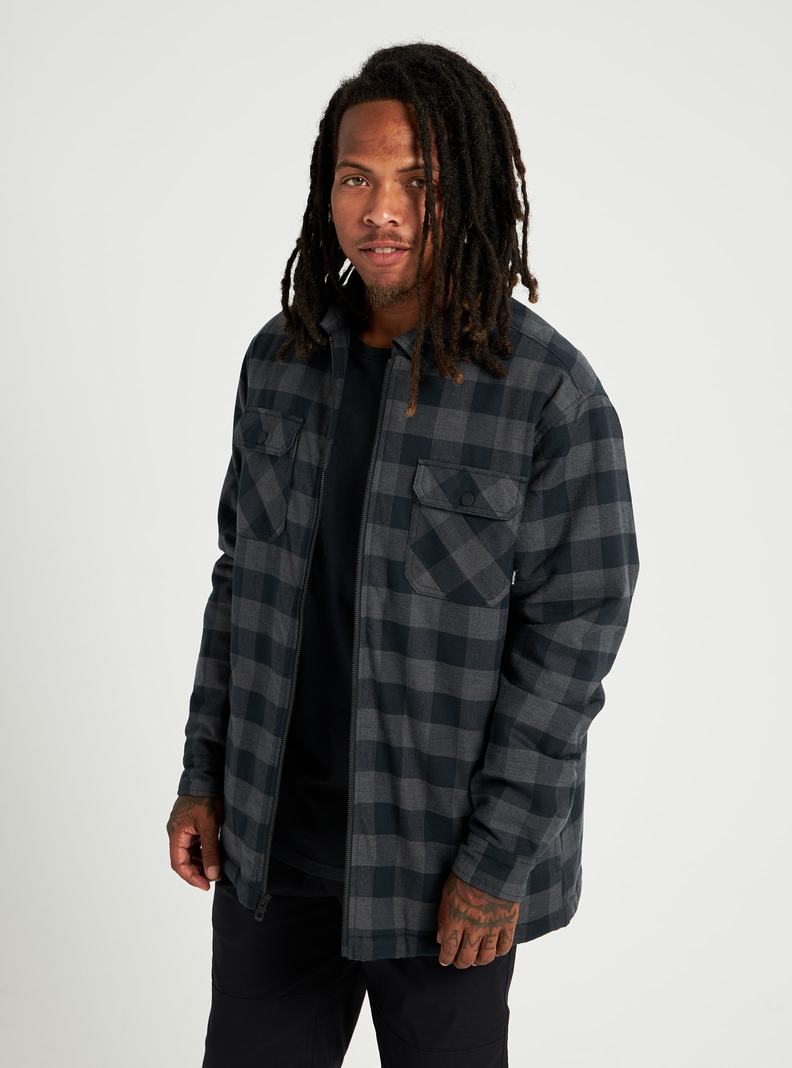Burton Brighton Insulated Flannel Košele Panske Čierne | 16592-PSEK
