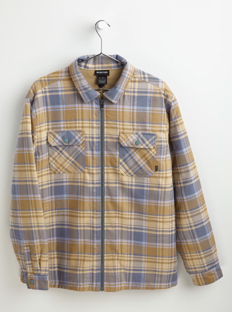 Burton Brighton Insulated Flannel Košele Panske Hnedožltý Modre | 90634-KFSD