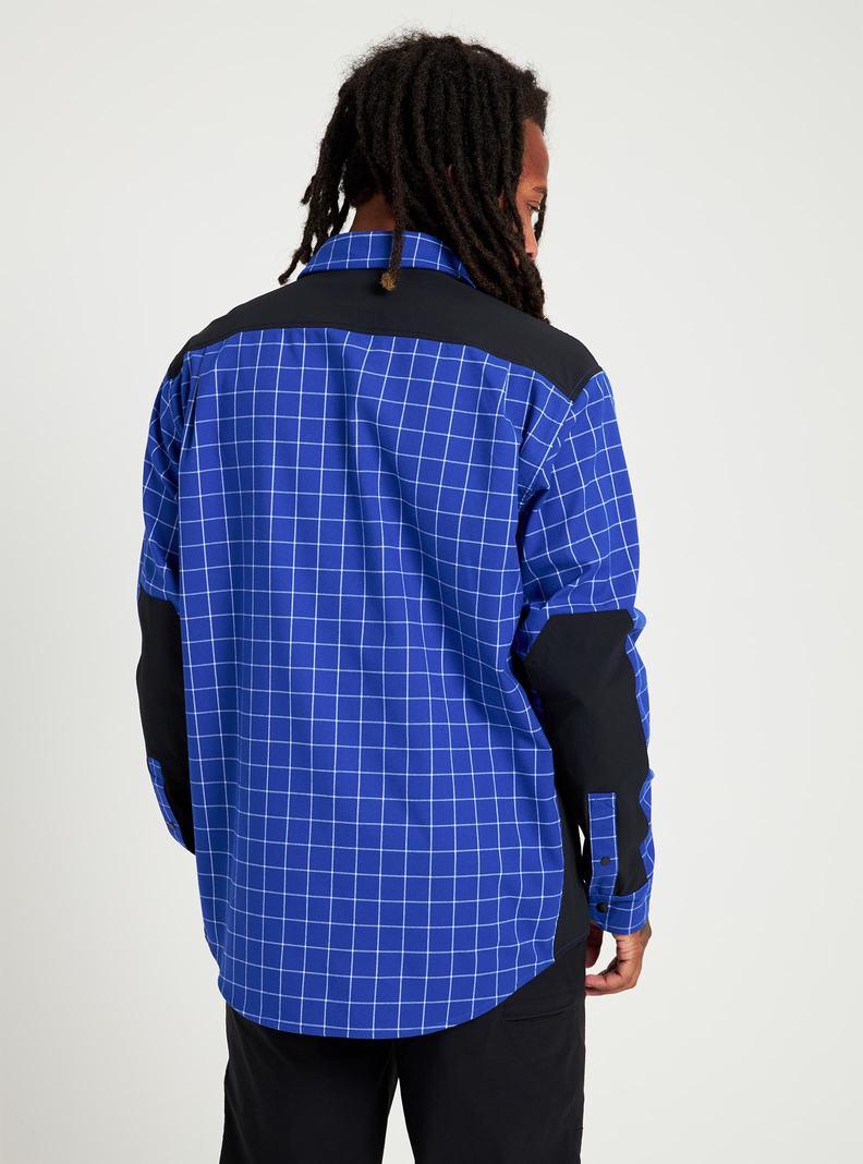 Burton Brighton Performance Flannel Košele Panske Modre | 24360-PSVZ