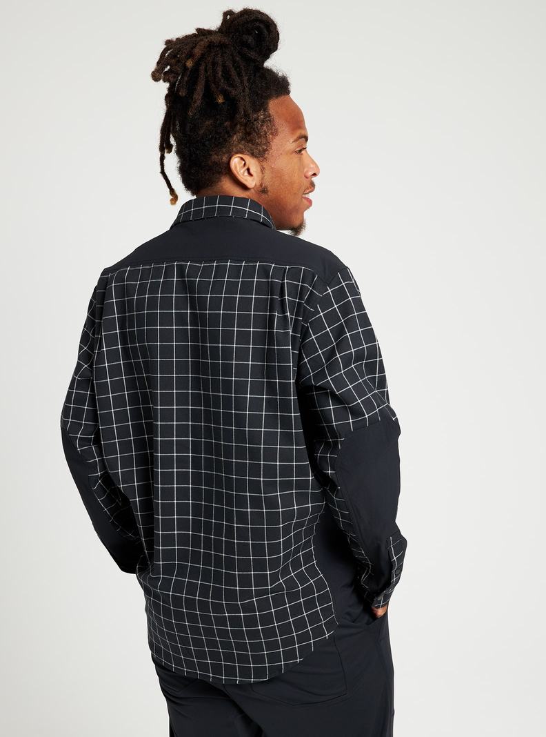Burton Brighton Performance Flannel Košele Panske Čierne | 98756-VYUL