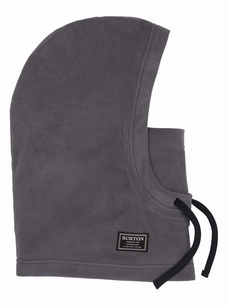 Burton Burke Hood Masky Panske Siva | 41627-HTKN