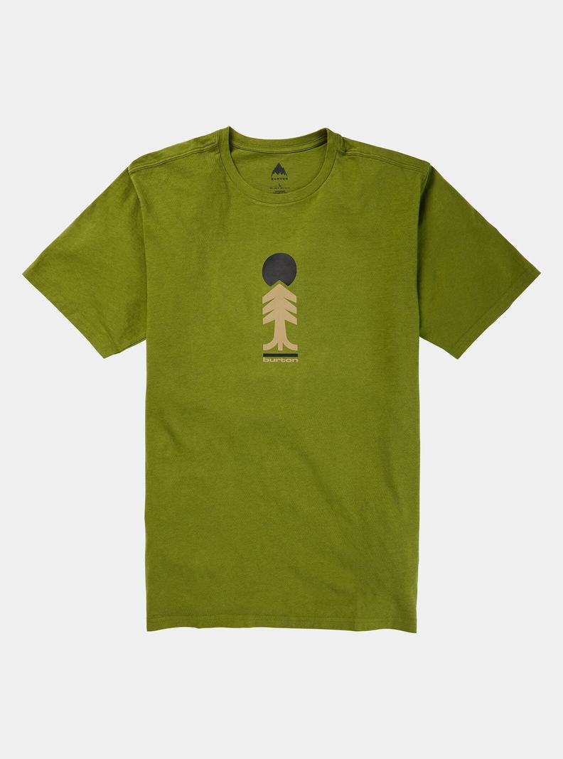 Burton Cartographer Kratke Sleeve Tričko Panske Zelene | 30698-SQKR