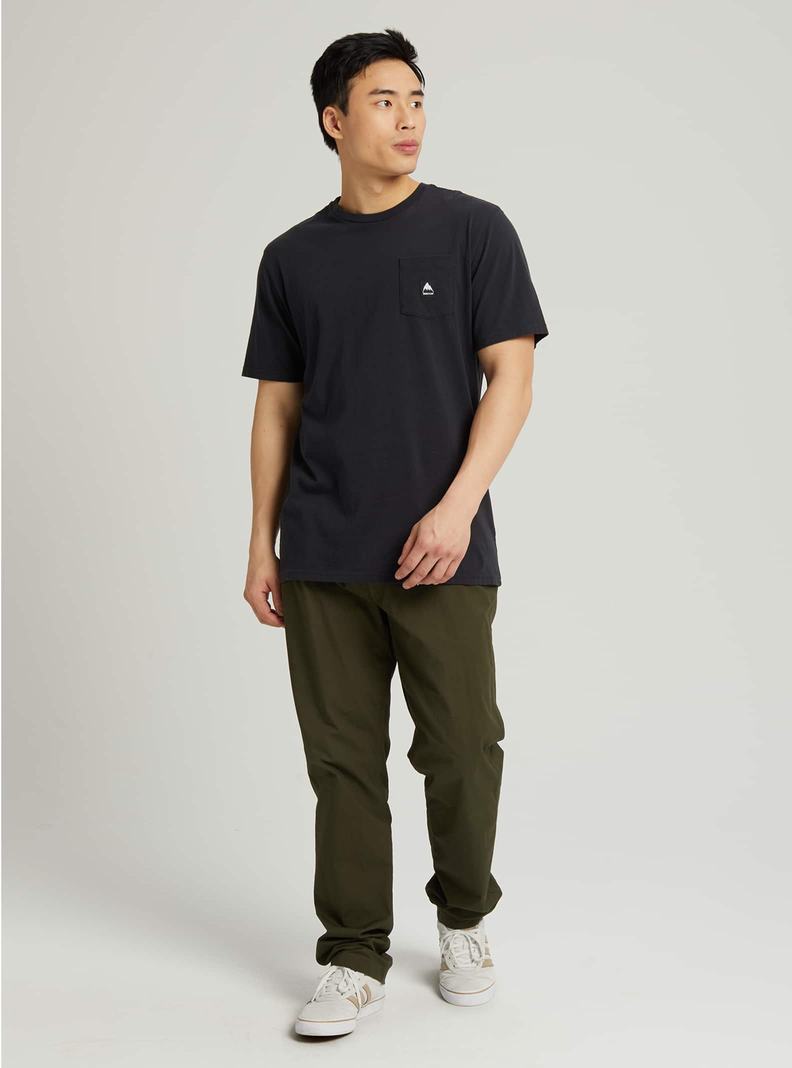 Burton Colfax Kratke Sleeve Tričko Damske Čierne | 83745-PMAV
