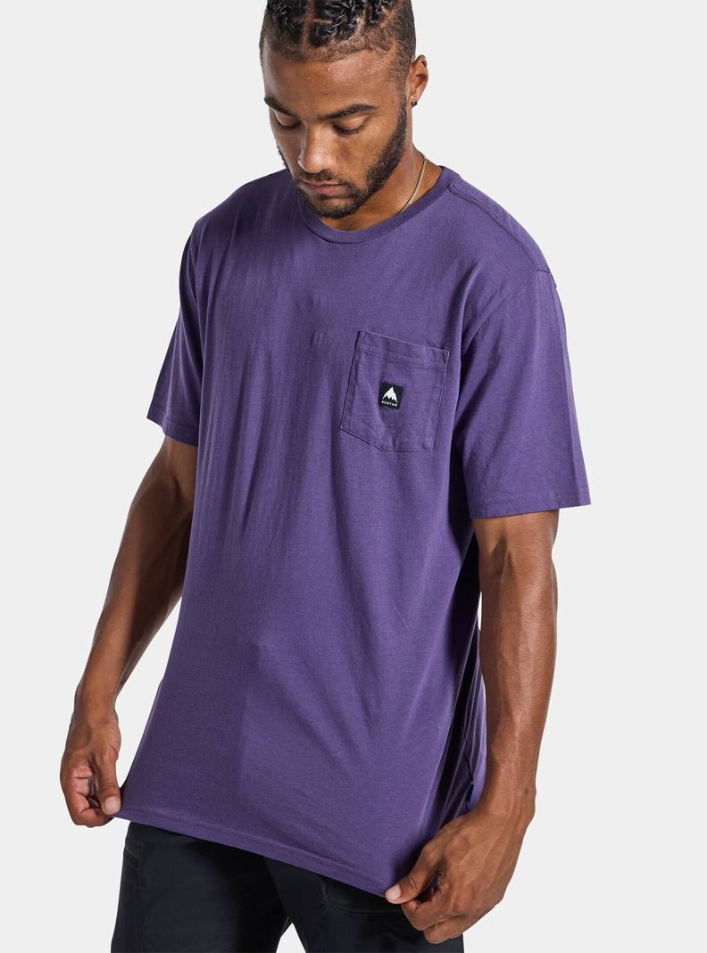 Burton Colfax Kratke Sleeve Tričko Panske Nachový | 81620-RVBM