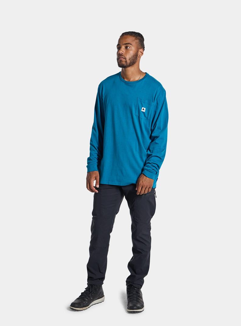 Burton Colfax Long Sleeve Tričko Damske Modre | 09187-HART
