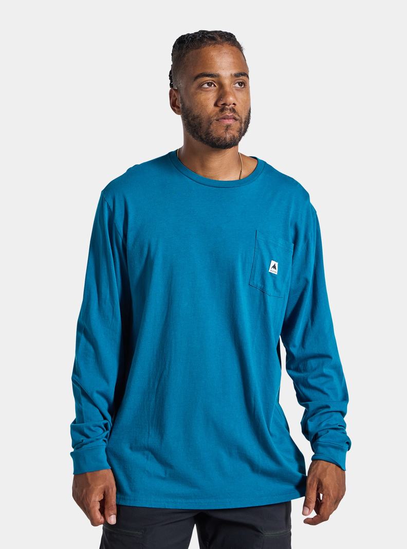 Burton Colfax Long Sleeve Tričko Damske Modre | 09187-HART