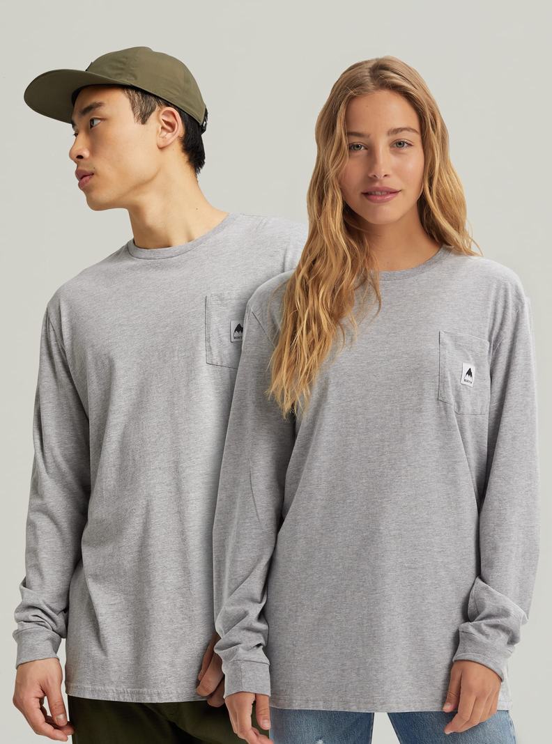 Burton Colfax Long Sleeve Tričko Damske Siva | 48096-XIAU