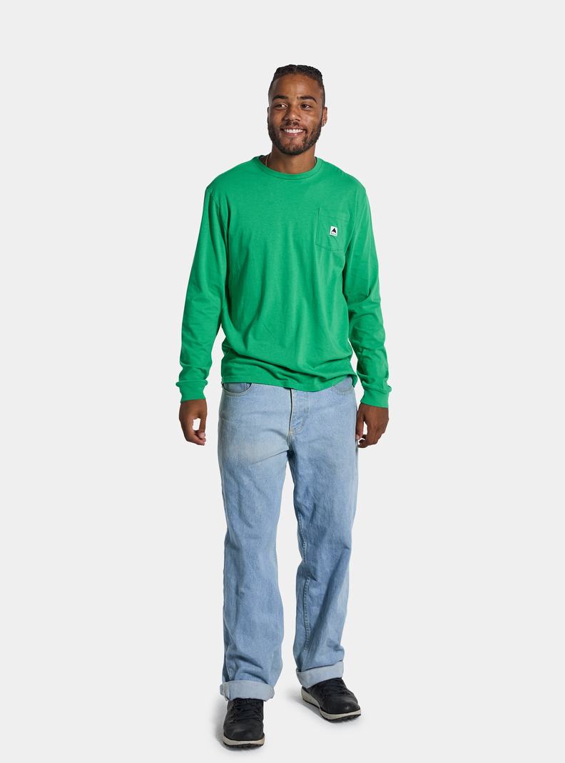 Burton Colfax Long Sleeve Tričko Damske Zelene | 74615-JTCQ