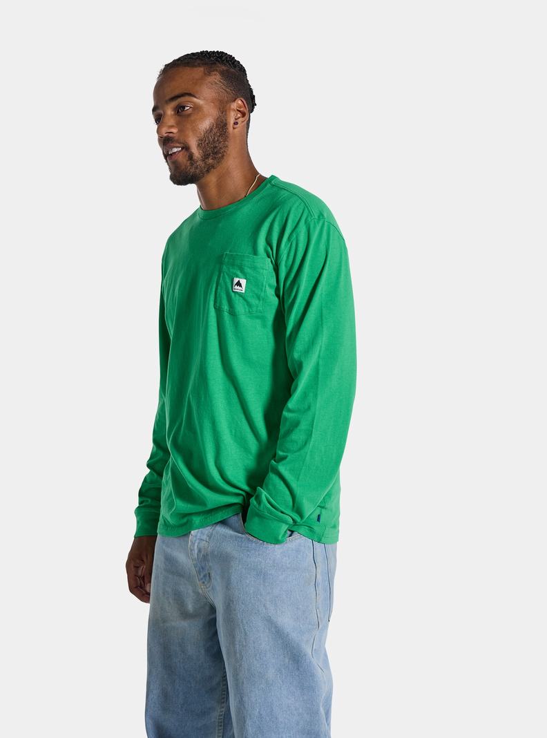 Burton Colfax Long Sleeve Tričko Damske Zelene | 74615-JTCQ