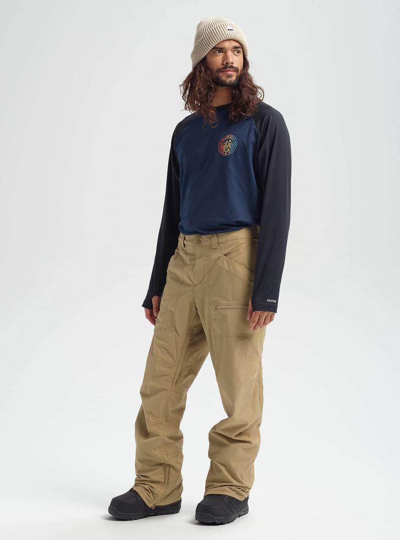 Burton Covert 2L Snowboardove Nohavice Panske Hnedožltý | 05689-COJK