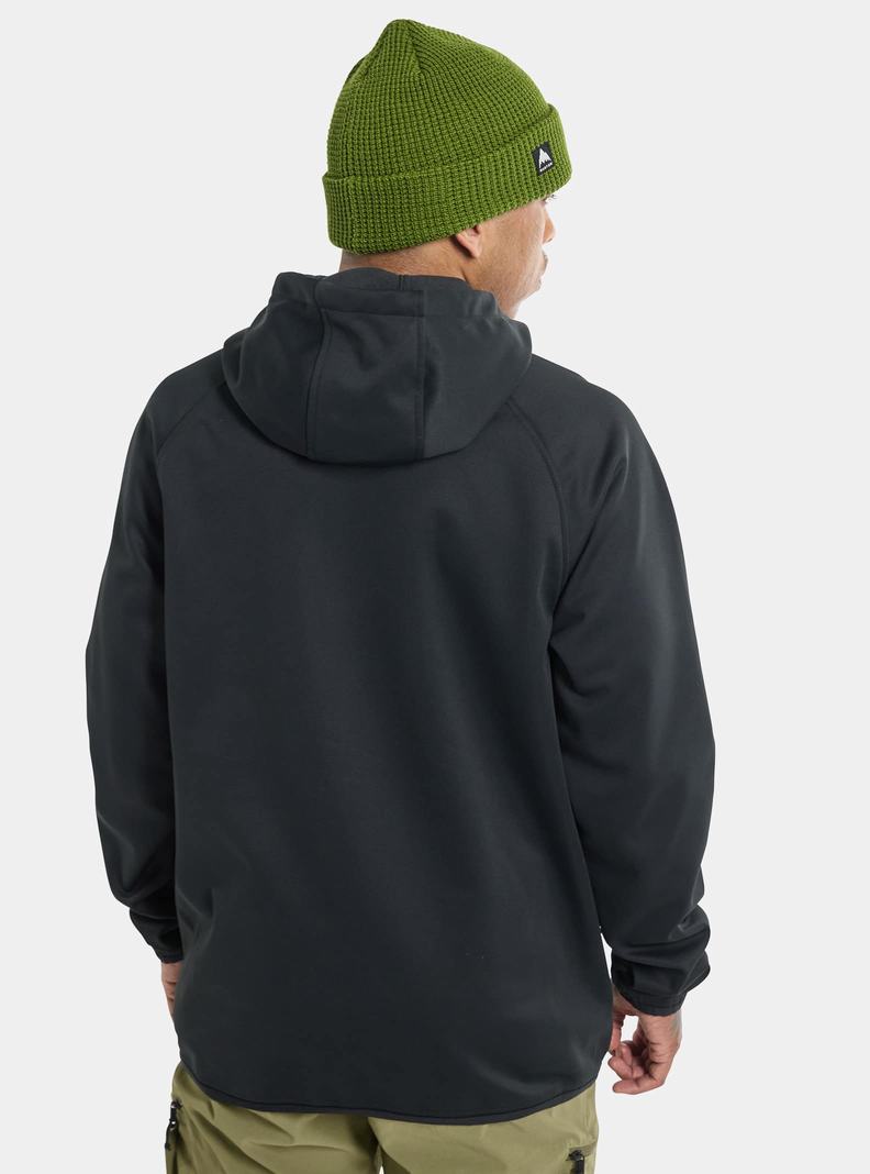 Burton Crown Weatherproof Full-Zip Fleece Mikina Panske Čierne | 38795-AYUH
