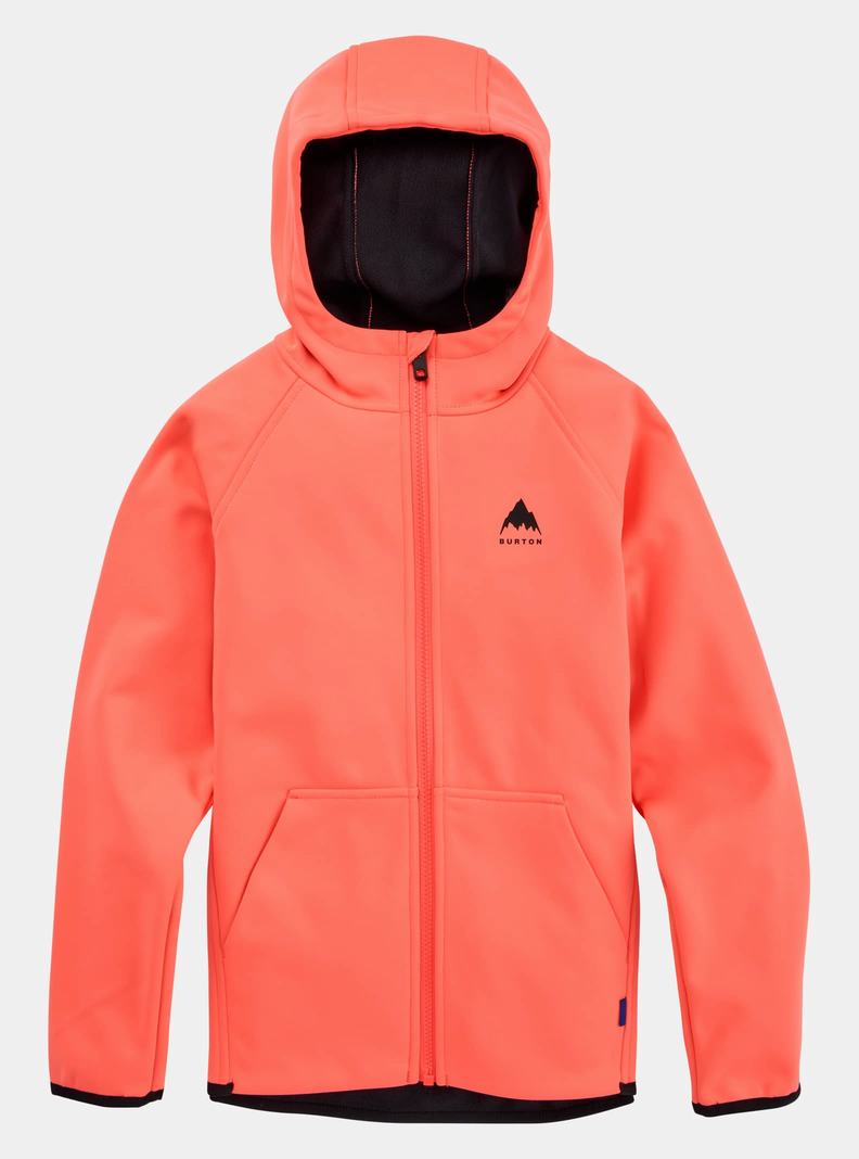 Burton Crown Weatherproof Full-Zip Fleece Mikina Detske Oranžové | 39076-ECLM