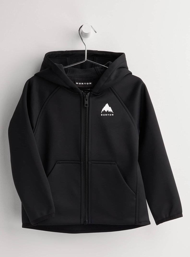 Burton Crown Weatherproof Full-Zip Fleece Mikina Detske Čierne | 59602-ZPOK