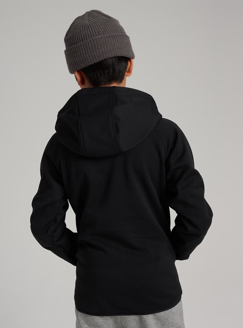 Burton Crown Weatherproof Full-Zip Fleece Mikina Detske Čierne | 83621-TJRI