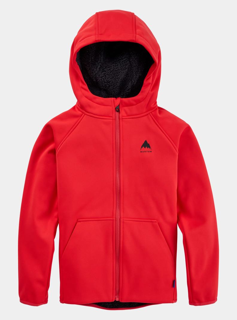 Burton Crown Weatherproof Full-Zip Sherpa Fleece Mikina Detske Ruzove | 08376-OVBZ