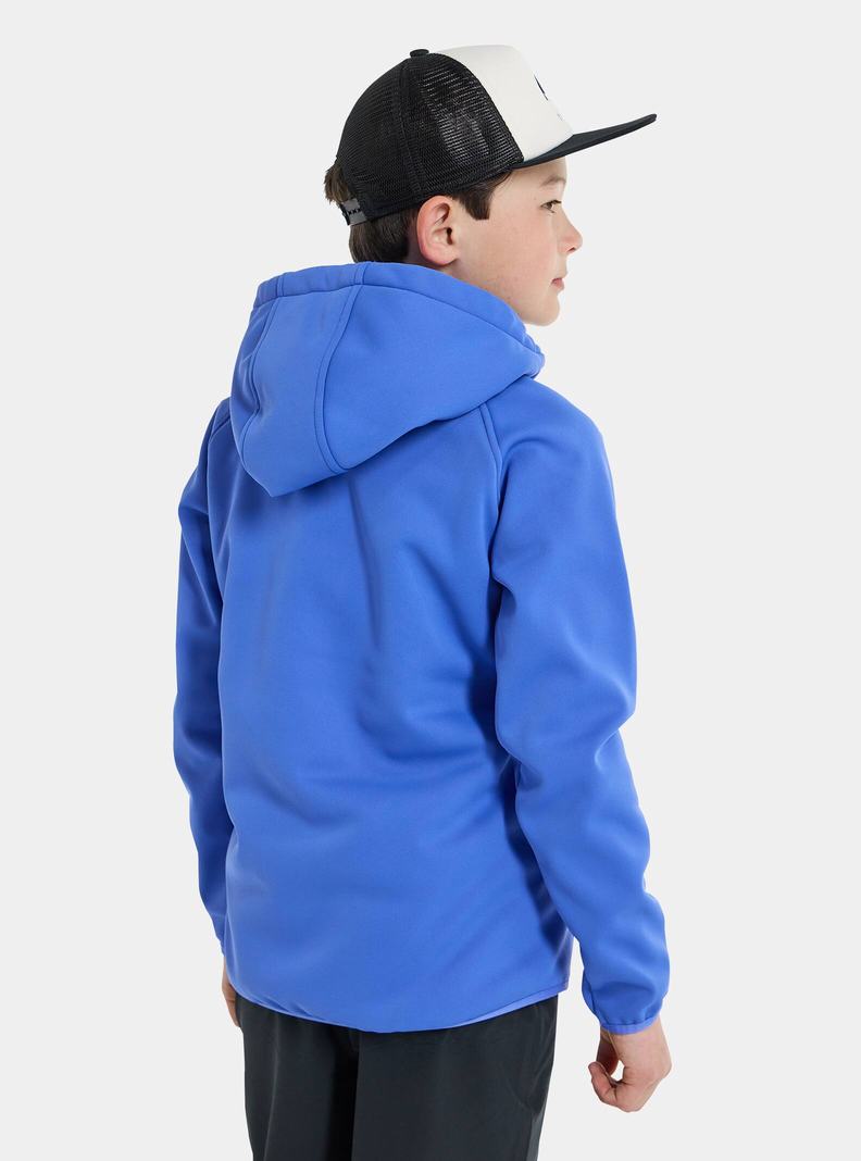 Burton Crown Weatherproof Full-Zip Sherpa Fleece Mikina Detske Modre | 18429-TYWL