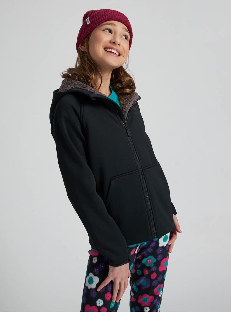 Burton Crown Weatherproof Full-Zip Sherpa Fleece Mikina Detske Čierne | 74958-CLHM