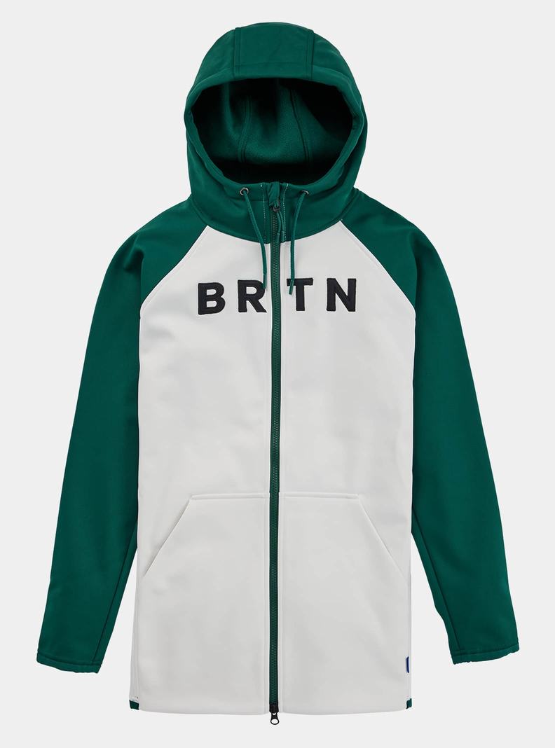 Burton Crown Weatherproof Long Full-Zip Fleece Mikina Damske Hnede Biele | 20697-NFIG