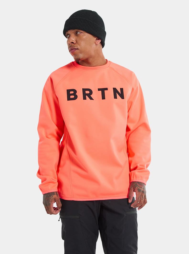 Burton Crown Weatherproof Pullover Crew Mikina Panske Oranžové | 50439-TXIQ
