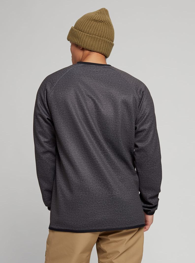 Burton Crown Weatherproof Pullover Crew Mikina Panske Čierne | 68052-JKPO
