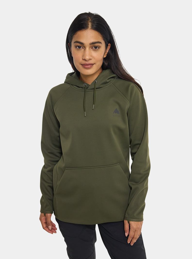 Burton Crown Weatherproof Pullover Fleece Mikina Damske Tmavo Zelene | 16532-UPCA