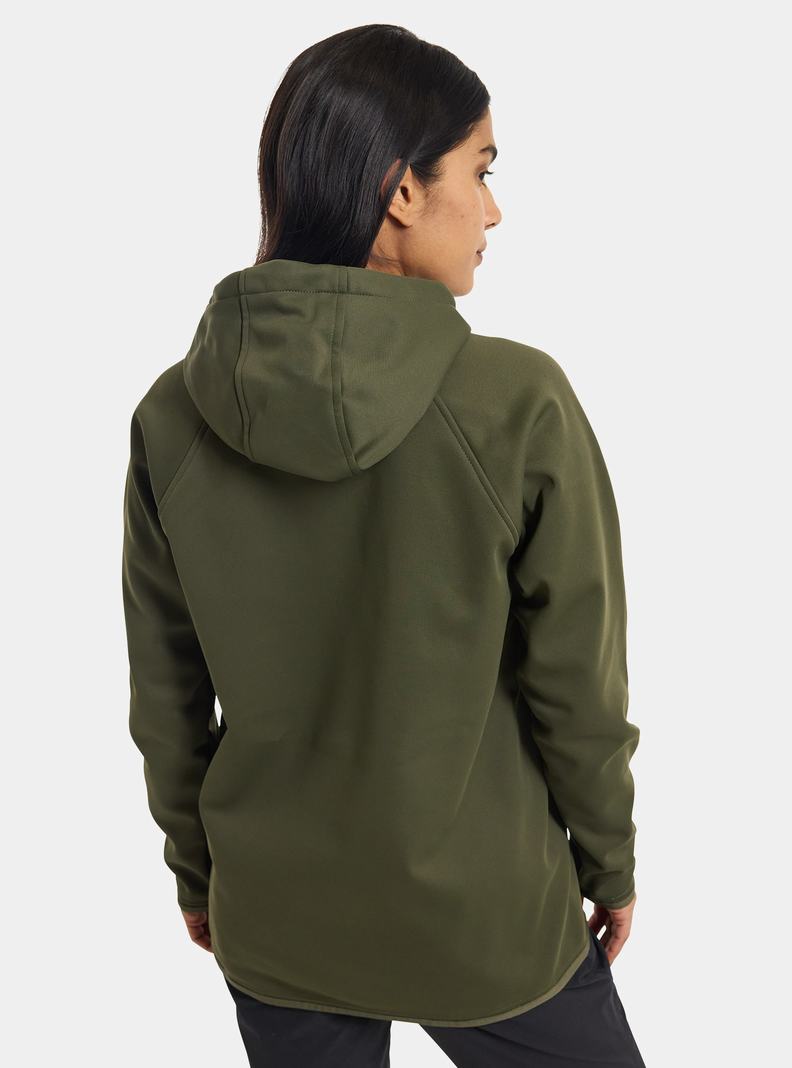 Burton Crown Weatherproof Pullover Fleece Mikina Damske Tmavo Zelene | 16532-UPCA
