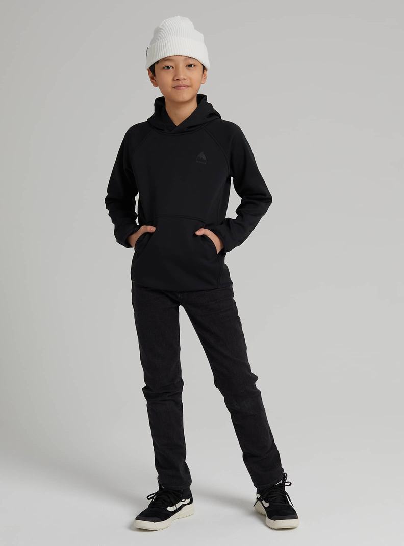 Burton Crown Weatherproof Pullover Fleece Mikina Detske Čierne | 42736-TQGN